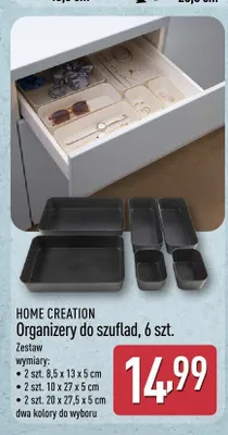 Organizery do szuflad HOME CREATION 6szt. promocja w Aldi