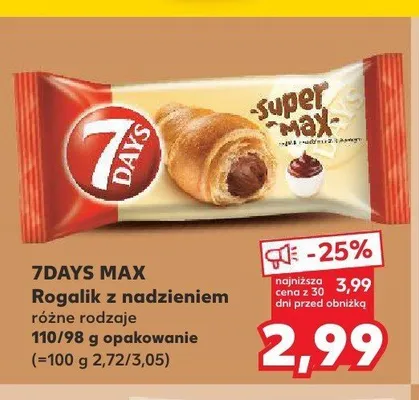 Rogalik z nadzieniem 7DAYS MAX promocja w Kaufland