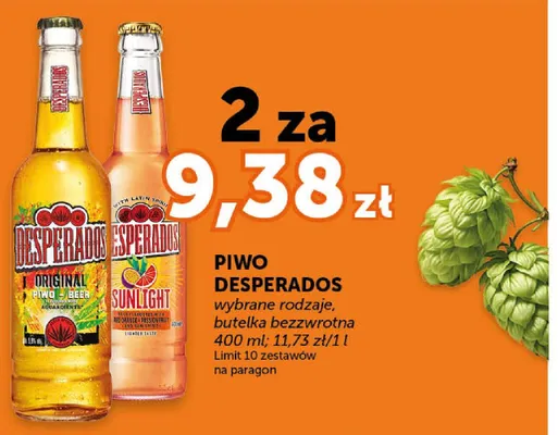 Piwo Desperados Original butelka bezzwrotna promocja w Groszek