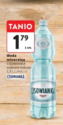 Woda mineralna Cisowianka promocja w Intermarche