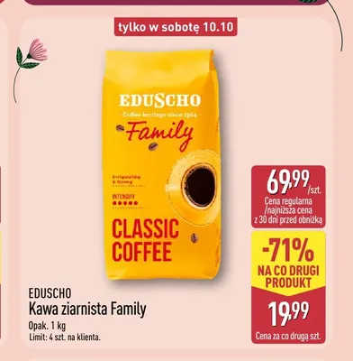 Kawa ziarnista Family Eduscho promocja w Aldi
