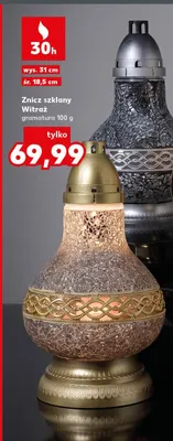 Znicz szklany Witraż promocja w Kaufland