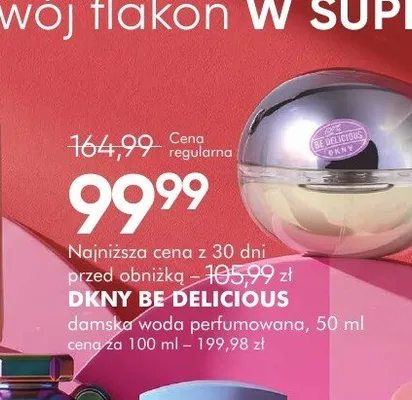 Damska woda perfumowana DKNY Be Delicious promocja w Super-Pharm