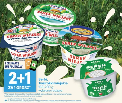 Serek wiejski Kanka promocja w Delikatesy Centrum