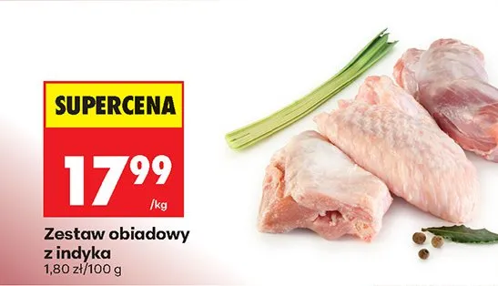 Zestaw obiadowy z indyka promocja w Biedronka