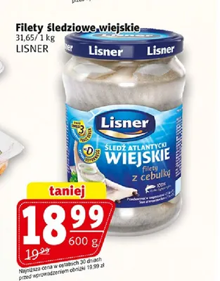 Filety śledziowe wiejskie Lisner promocja w Prim Market