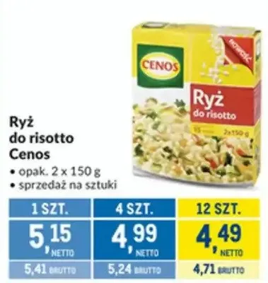 Ryż do risotto Cenos promocja w Makro