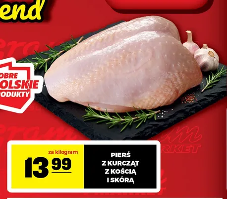 Pierś z kurcząt z kością i skórą promocja w Gram Market