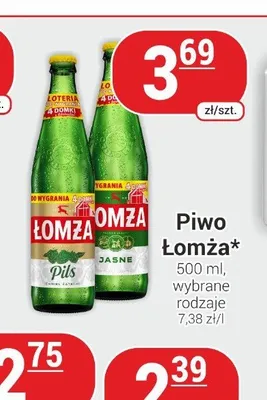 Piwo Łomża Pils promocja w Delikatesy Sezam