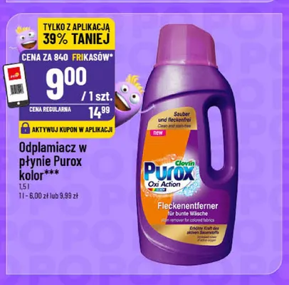 Odplamiacz w płynie Purox kolor promocja w POLOmarket