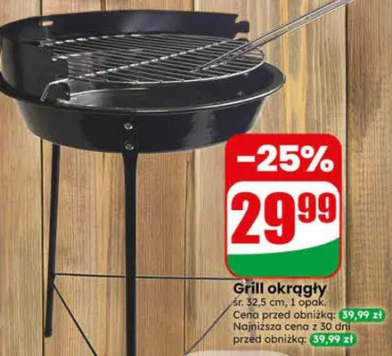 Grill okrągły promocja w Dino