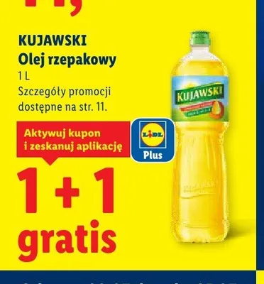Olej rzepakowy Kujawski promocja w Lidl