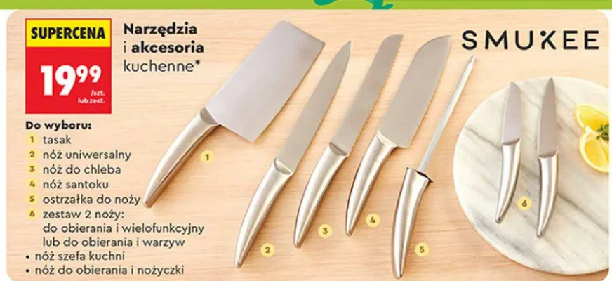 Narzędzia i akcesoria kuchenne nóż do chleba promocja w Biedronka