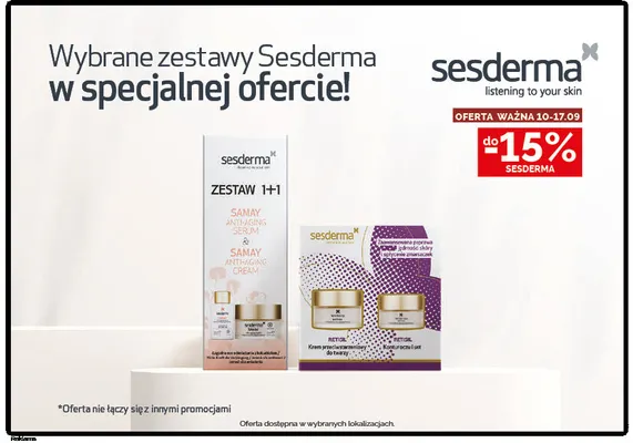 Zestaw Samay anti-aging serum + Samay anti-aging cream Sesderma promocja w Ziko Dermo