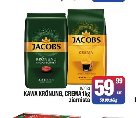 Kawa ziarnista Crema Jacobs promocja w Tomi Markt