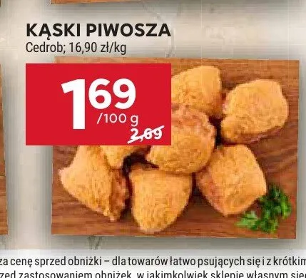 Kąski piwosza Cedrob promocja w Stokrotka