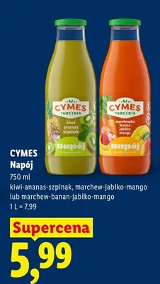 Napój Cymes marchew-jabłko-mango promocja w Lidl