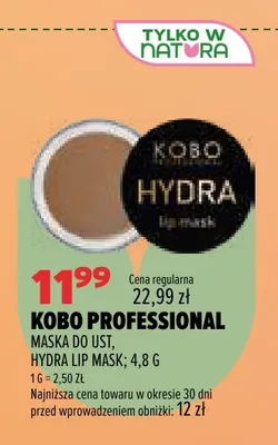 Maska do ust Hydra Lip Mask Kobo Professional promocja w Drogerie Natura