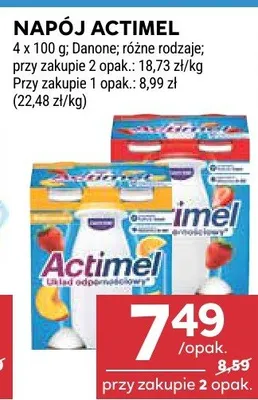 Napój Actimel Danone promocja w Stokrotka