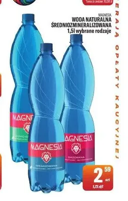 Woda naturalna Magnesia Red promocja w Tomi Markt