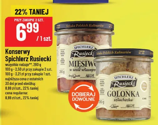 Konserwy Golonka szlachecka Spichlerz Rusiecki promocja w POLOmarket