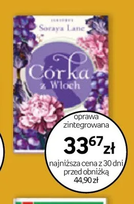 Książka Córka Włoch oprawa zintegrowana promocja w Empik