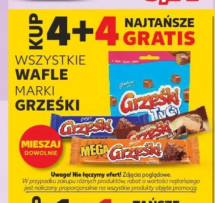 Wafle marki Grześki promocja w Kaufland