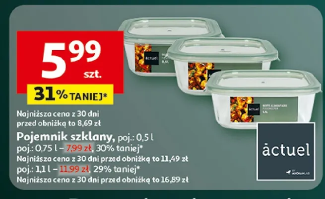 Pojemnik szklany promocja w Auchan
