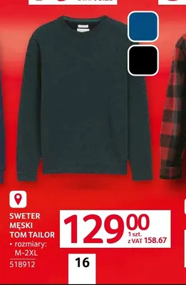Sweter męski Tom Tailor promocja w Selgros