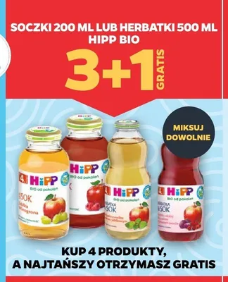 Soczki Hipp Bio promocja w Netto