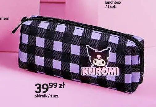 Piórnik Kuromi fioletowy w kratkę promocja w Empik