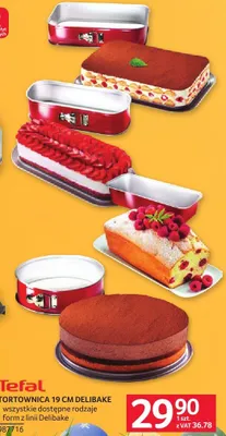Tortownica 19 cm Delibake Tefal promocja w Selgros
