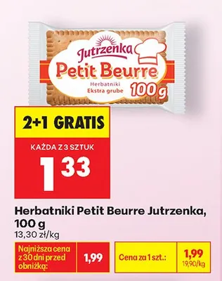 Herbatniki Petit Beurre Jutrzenka promocja w Biedronka