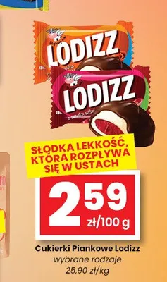 Cukierki Piankowe Lodizz promocja w emma MARKET