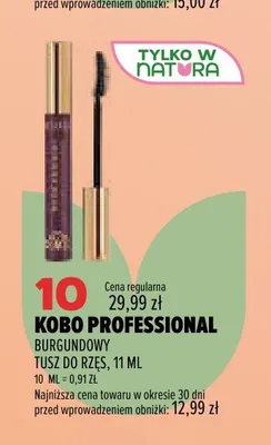 Tusz do rzęs Kobo Professional Burgundy promocja w Drogerie Natura