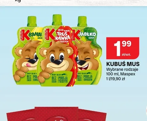 Mus owocowy Kubuś promocja w Chorten