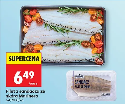 Filet z sandacza ze skórą promocja w Biedronka