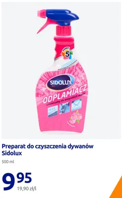 Płyn do czyszczenia dywanów Sidolux promocja w Action