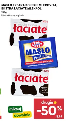 Masło ekstra Łaciate promocja w Stokrotka