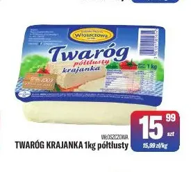 Twaróg krajanka półtłusty Włoszczowa promocja w Tomi Markt