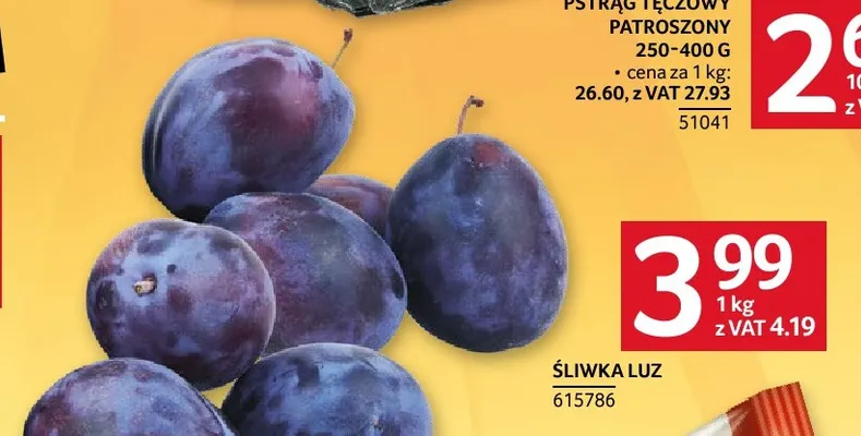 Śliwki promocja w Selgros