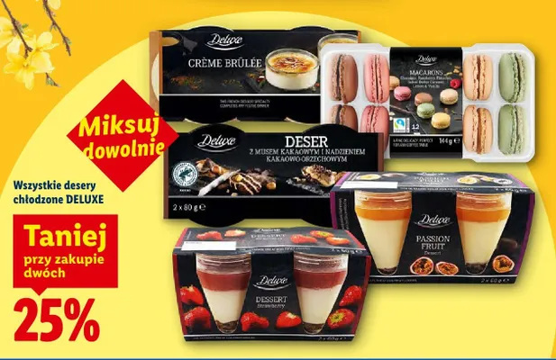 Wszystkie desery chłodzone różne rodzaje promocja w Lidl