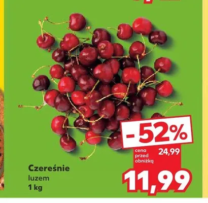 Czereśnie promocja w Kaufland