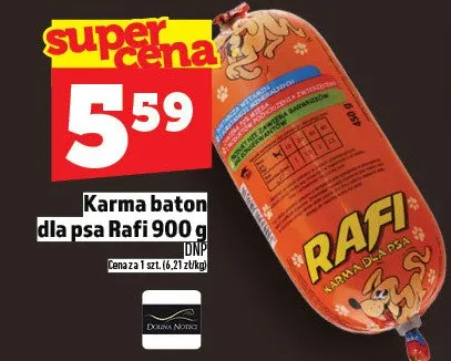 Karma baton dla psa Rafi promocja w TOPAZ