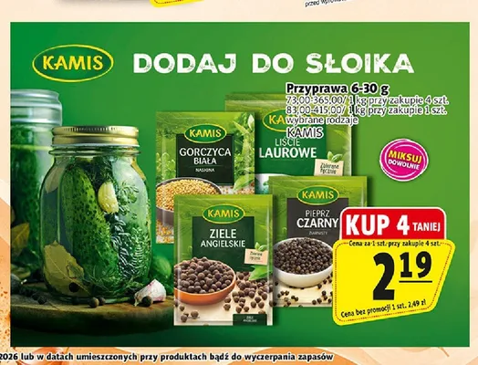Przyprawa Ziele Angielskie Kamis promocja w Prim Market