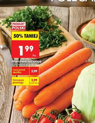 Marchew na wagę polska promocja w Biedronka
