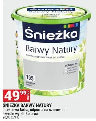 Farba ŚNIEŻKA BARWY NATURY promocja w Merkury Market