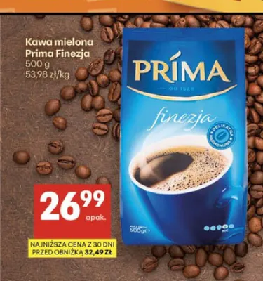 Kawa mielona Prima Finezja promocja w Delikatesy Centrum