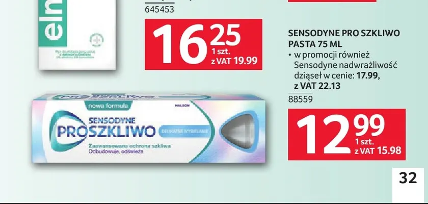 Pasta do zębów Sensodyne Pro Szkliwo promocja w Selgros