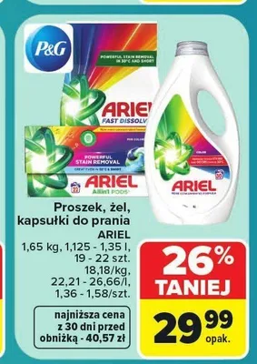 Proszek do prania Ariel promocja w Carrefour
